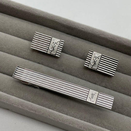 Yves Saint Laurent Tie Pins Clips Ysl