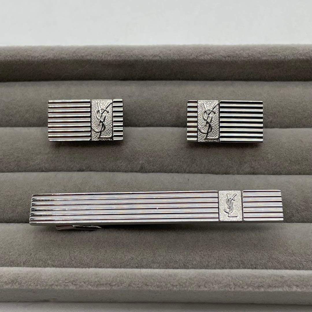 Yves Saint Laurent Tie Pins Clips Ysl