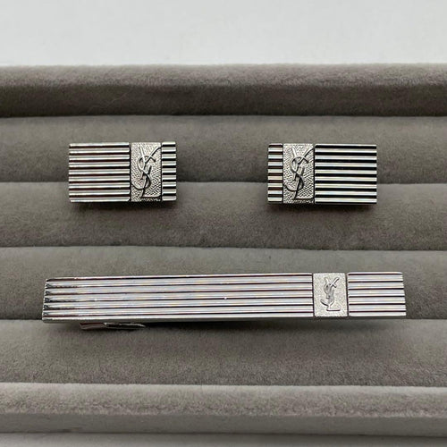 Yves Saint Laurent Tie Pins Clips Ysl