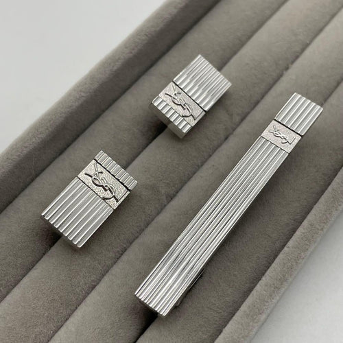 Yves Saint Laurent Tie Pins Clips Ysl