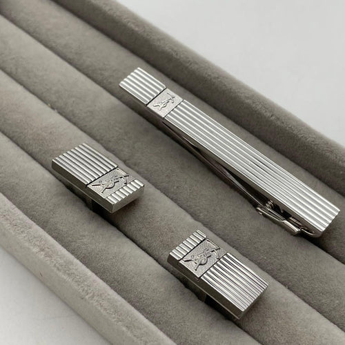 Yves Saint Laurent Tie Pins Clips Ysl