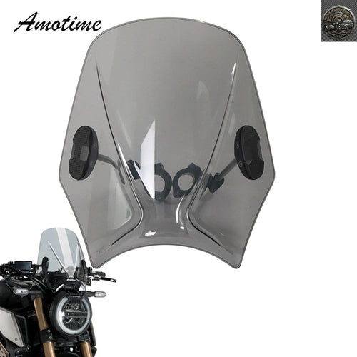 No Brand Others Motorcycle Windshield Round Headlight Street Bikes Windscreen