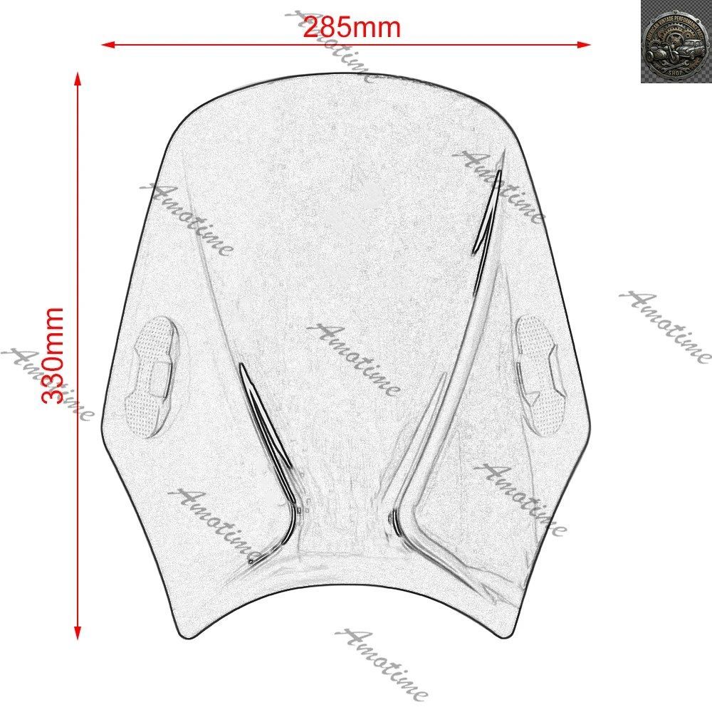 No Brand Others Motorcycle Windshield Round Headlight Street Bikes Windscreen