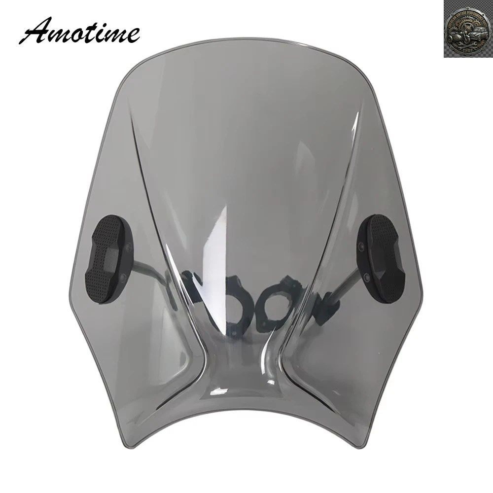 No Brand Others Motorcycle Windshield Round Headlight Street Bikes Windscreen
