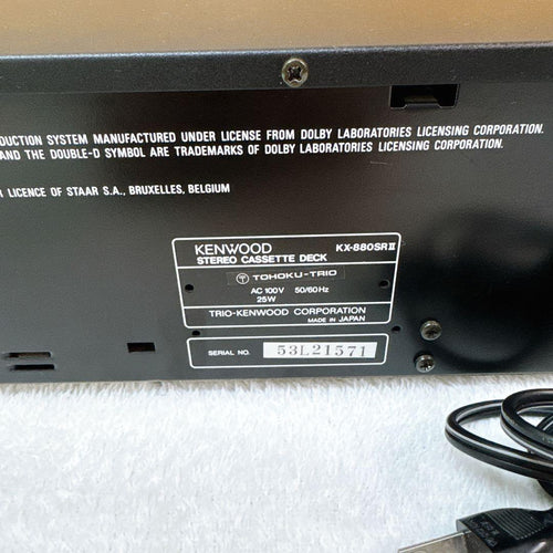 Cd, Md Cassette Decks Kenwood Kx-880Srii 2 Ok