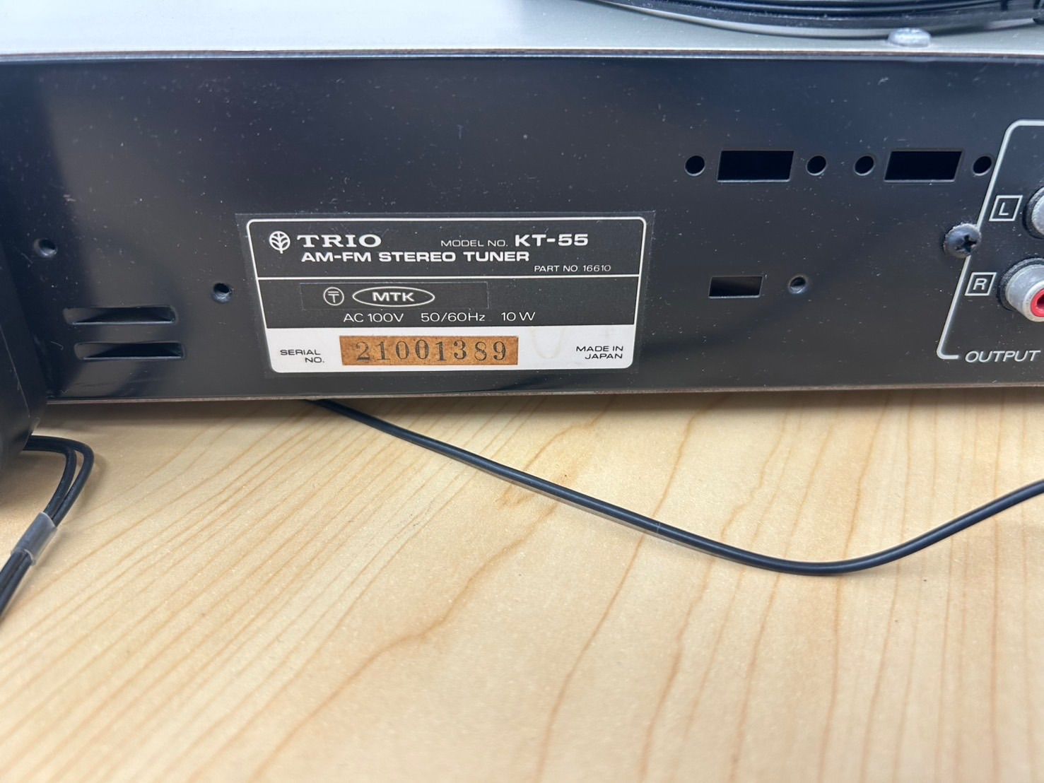 Radio Tuner Trio Fm/Am Kt-55