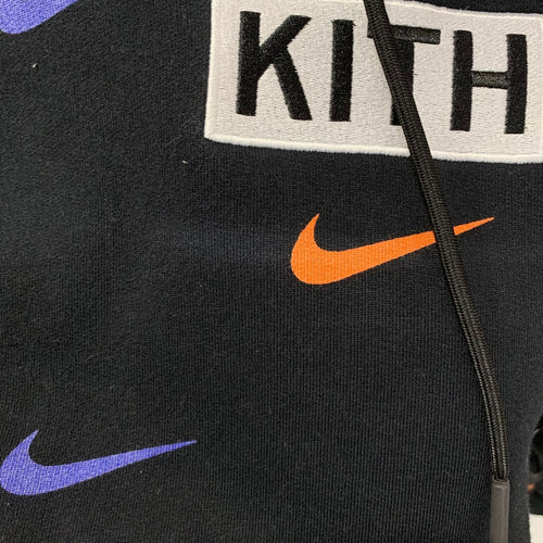 Nike Hoodie Kith For New York Knicks Aop Cz1792-010 L 201Mt-5314