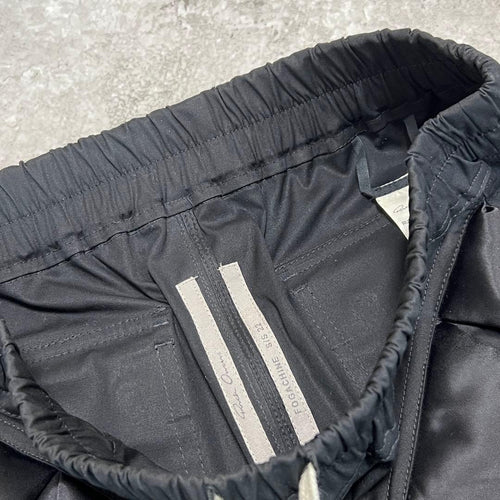 Rick Owens Work Pants, Cargo Painter'S Fog Biker Joggers Black 48