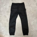 Rick Owens Work Pants, Cargo Painter'S Fog Biker Joggers Black 48