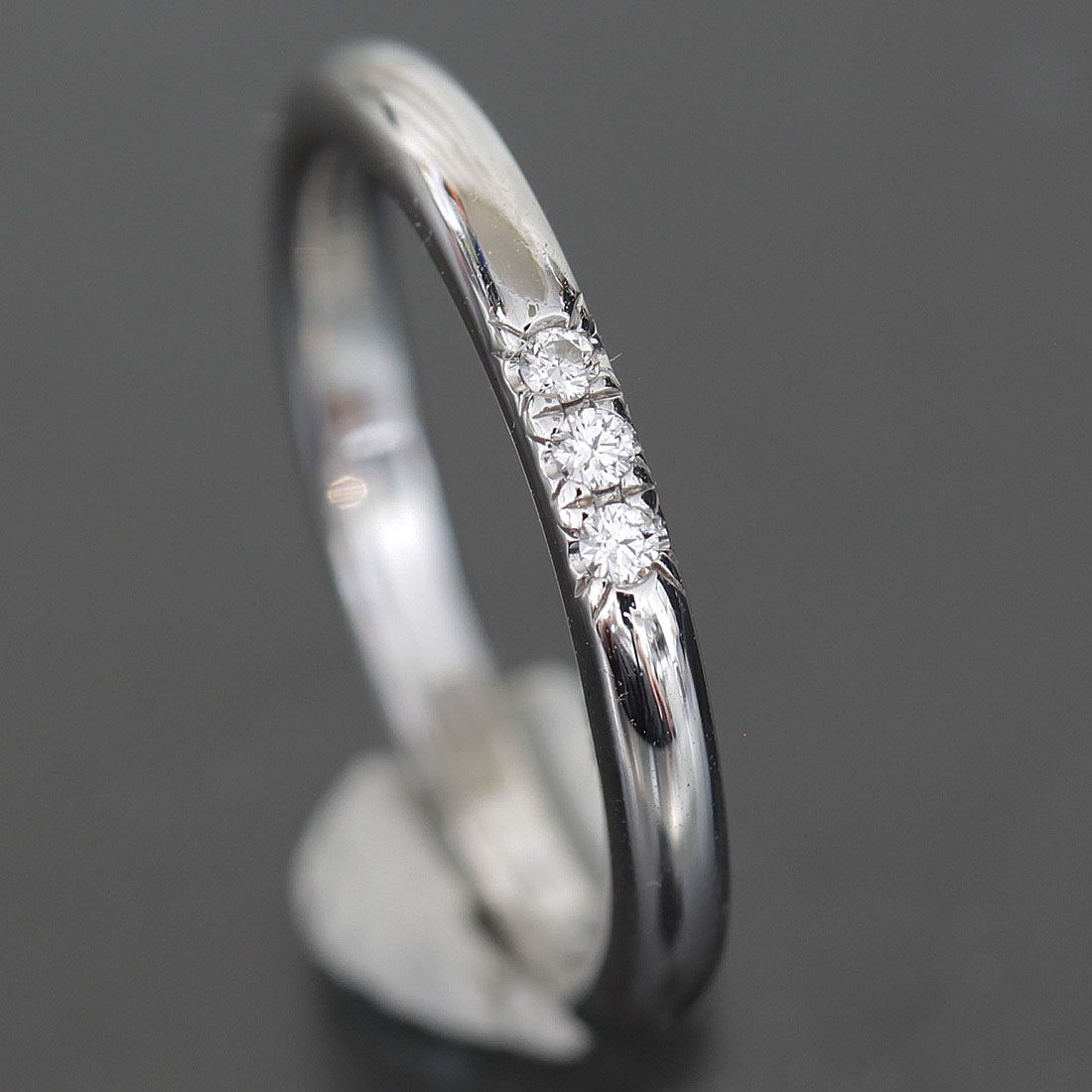 Tiffany Ring 3P 4 Pt950 E2053