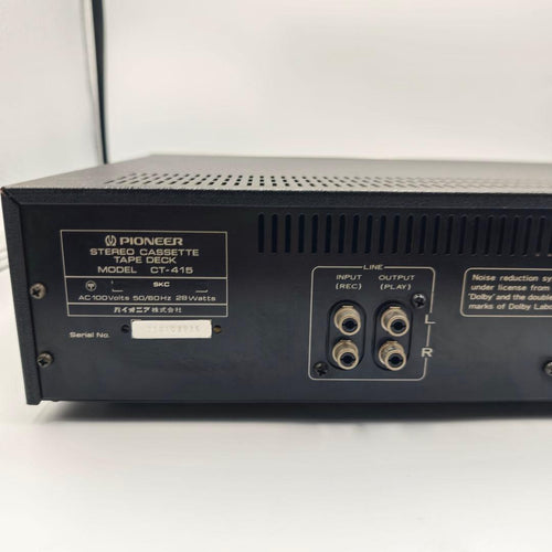 Pioneer Cd, Md Cassette Decks Ct-415