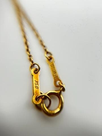 Tiffany Necklaces K18Yg 3.5G