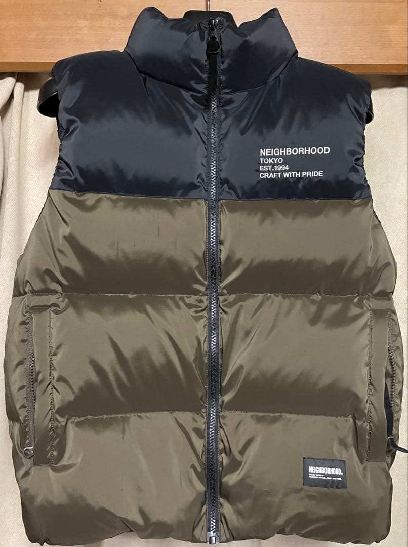 Neighborhood Down Quilted Vests Classic Olive Drab