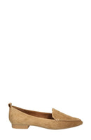 Loafers Leather Shoes Bella Vitalessi Pointed Toe Loafer Cognac Suede