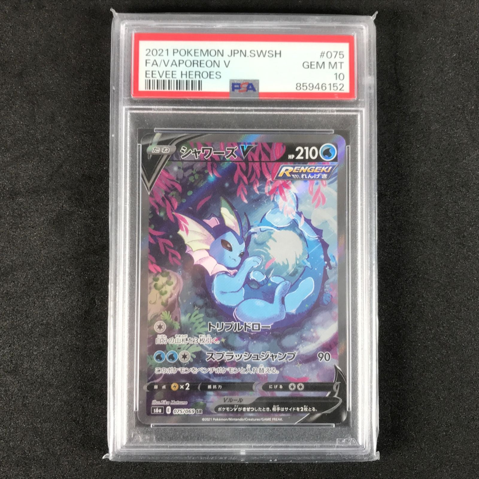 Pokemon Card Game 075/069/S6A/B V Sr Psa10
