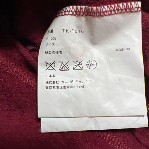 Comme Des Garcons Tank Tops 03Aw Archive"Tricot Gar Ons"