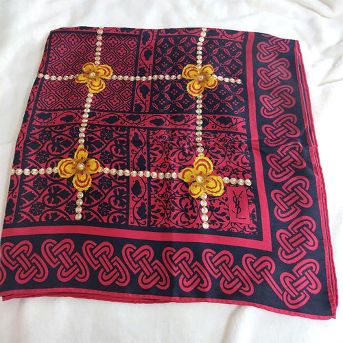Yves Saint Laurent Bandanas Thin Scarves Ysl