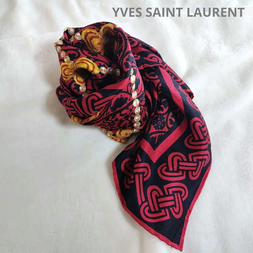 Yves Saint Laurent Bandanas Thin Scarves Ysl