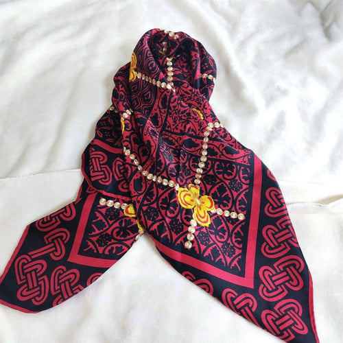 Yves Saint Laurent Bandanas Thin Scarves Ysl
