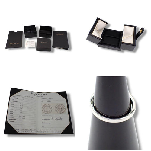 Bvlgari Ring 0.431Ct F Vs1 7 Pt950 3934