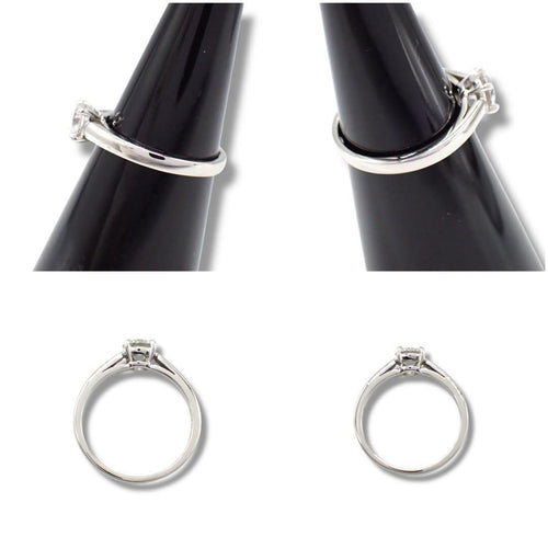 Bvlgari Ring 0.431Ct F Vs1 7 Pt950 3934