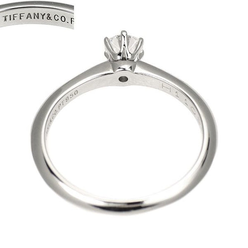 Tiffany Ring Pt950 0.25Ct E Vvs1