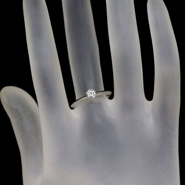 Tiffany Ring Pt950 0.25Ct E Vvs1