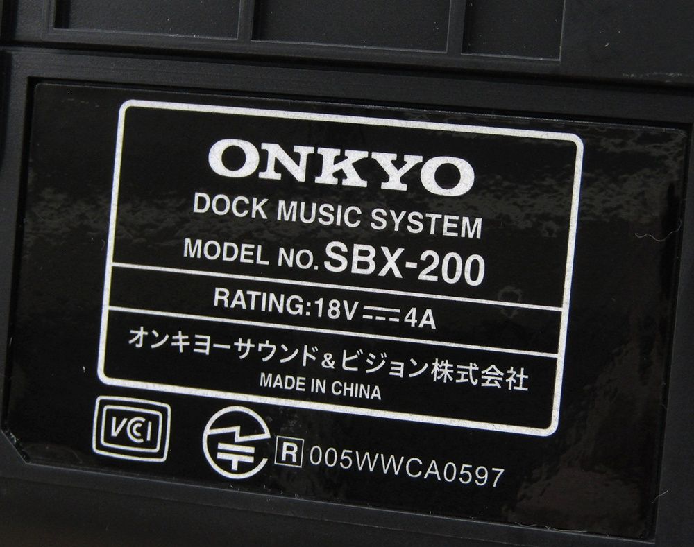 Wireless Speaker Onkyo Ipod Sbx-200 Bluetooth