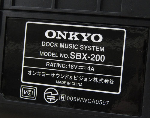 Wireless Speaker Onkyo Ipod Sbx-200 Bluetooth