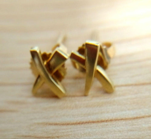 Tiffany Earrings (Pairs) K18Yg 1.5G