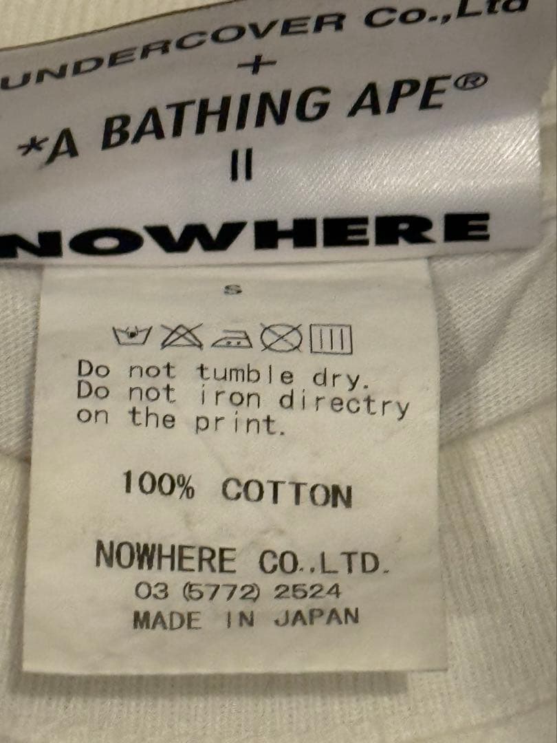 A Bathing Ape T-Shirts Nowhere Print Tee Least Orgy2 Nigo Jonio
