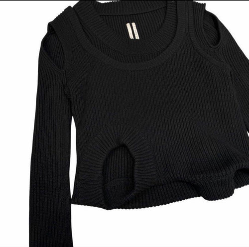 Rick Owens Knitted Tops Sweaters Rickowens21Awbananadeconstructedsweater