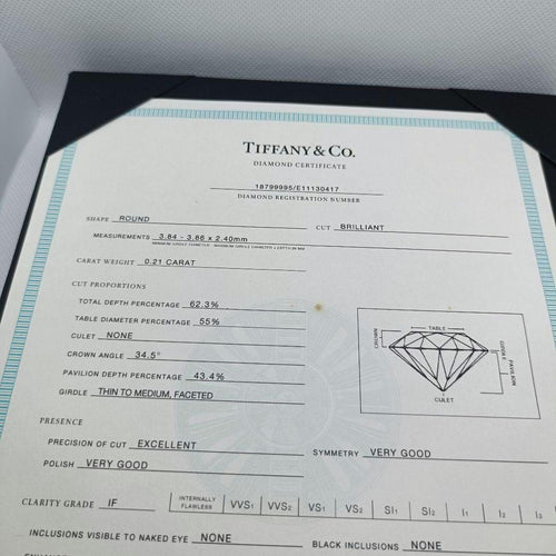 Tiffany Rings 8 0.21Ct