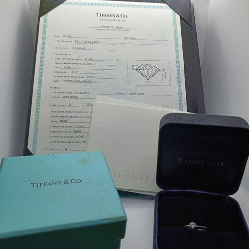 Tiffany Rings 8 0.21Ct