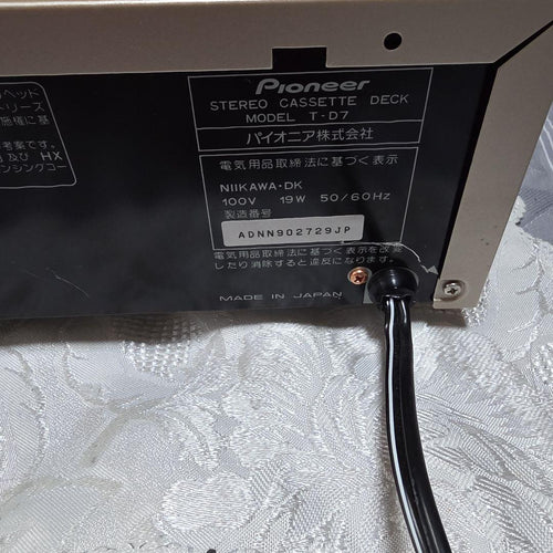 Cd, Md Cassette Decks Pioneer T-D7