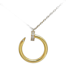Cartier Necklace Juste Un Clou Half Diamonds B7224889 K18Yg 750Yg