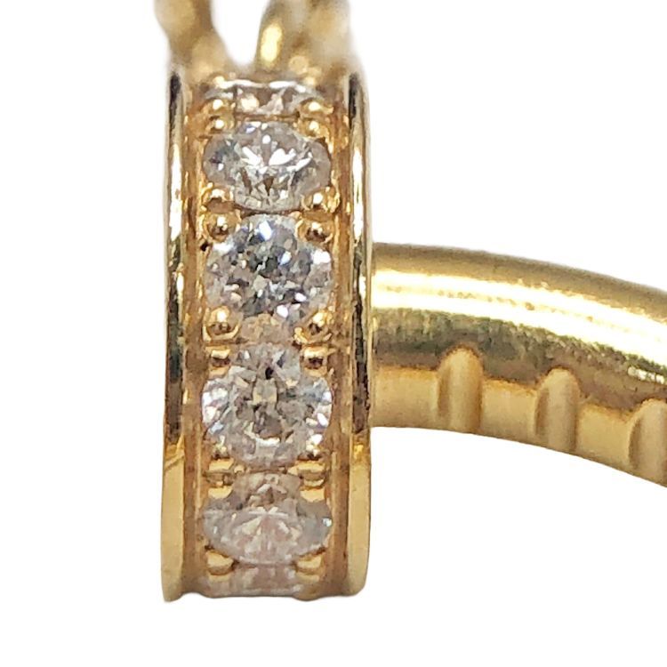 Cartier Necklace Juste Un Clou Half Diamonds B7224889 K18Yg 750Yg