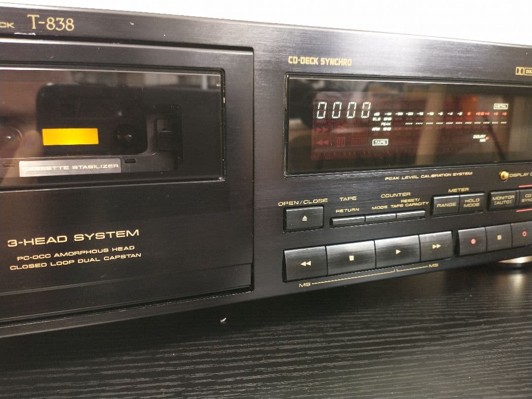Pioneer Cd Md Cassette Deck T-838
