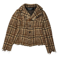 Junya Watanabe Comme Des Garcons Others 03Aw Frayed-Edge Wool Tweed Short Jacket