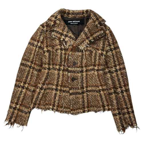 Junya Watanabe Comme Des Garcons Others 03Aw Frayed-Edge Wool Tweed Short Jacket