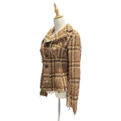 Junya Watanabe Comme Des Garcons Others 03Aw Frayed-Edge Wool Tweed Short Jacket