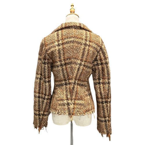 Junya Watanabe Comme Des Garcons Others 03Aw Frayed-Edge Wool Tweed Short Jacket