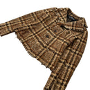 Junya Watanabe Comme Des Garcons Others 03Aw Frayed-Edge Wool Tweed Short Jacket