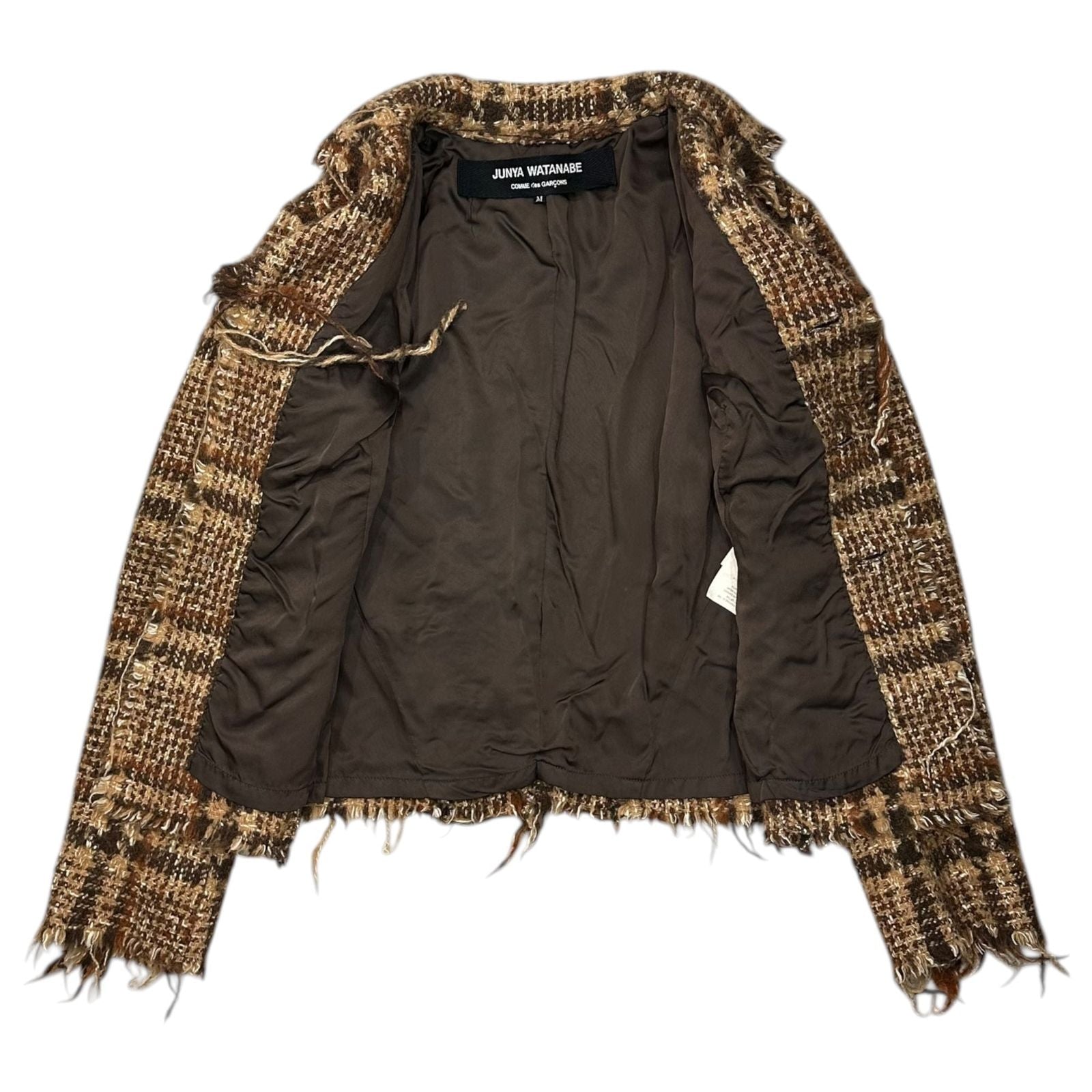 Junya Watanabe Comme Des Garcons Others 03Aw Frayed-Edge Wool Tweed Short Jacket