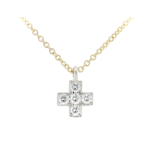Tiffany Necklace K18Yg(18 )/Pt950(