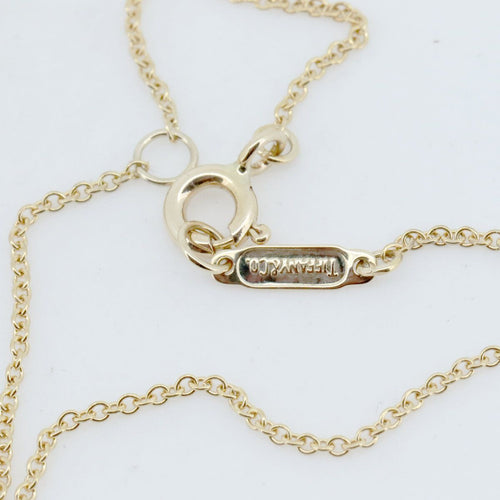 Tiffany Necklace K18Yg(18 )/Pt950(