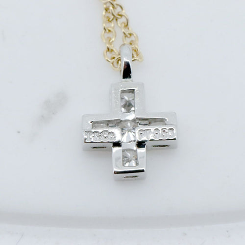 Tiffany Necklace K18Yg(18 )/Pt950(