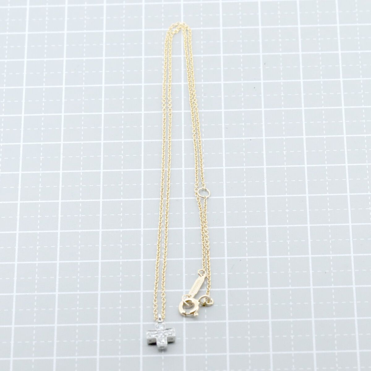 Tiffany Necklace K18Yg(18 )/Pt950(