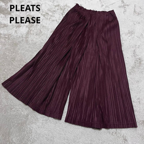 Pleats Please Wide-Leg Pants Loose-Fitting