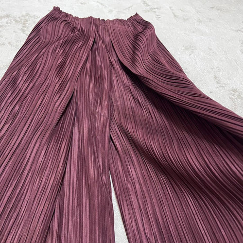 Pleats Please Wide-Leg Pants Loose-Fitting